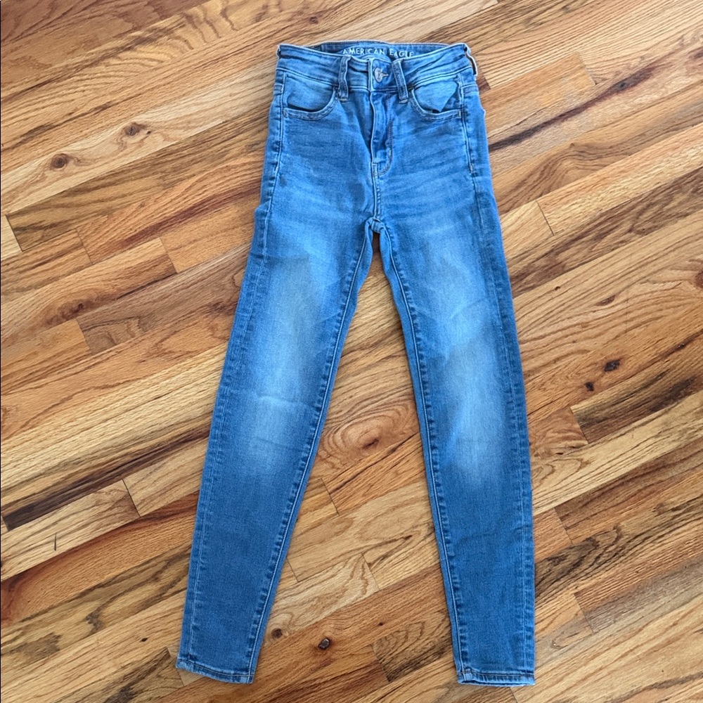 American Eagle Outfitters High-Rise Skinny Jeans - Blue
